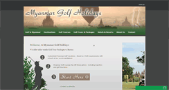 Desktop Screenshot of myanmargolfholidays.com