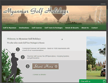 Tablet Screenshot of myanmargolfholidays.com